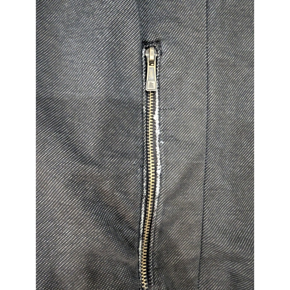 Rocawear Denim Company 2XL Black Moto-Style Jacket Asym Zip Streetwear Hip... - Picture 6 of 16